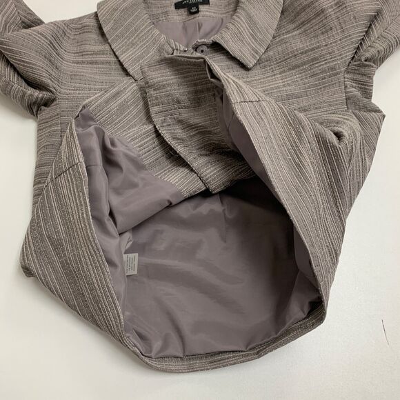Ann Taylor Jacket Womens XS Extra Small Multicolor Hidden Snap Button Textured - Picture 12 of 14
